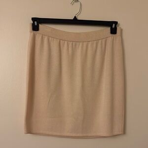 St. John Vintage Cream Santana Knit Skirt